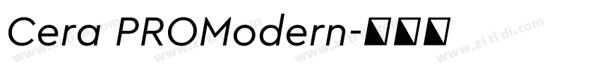 Cera PROModern字体转换